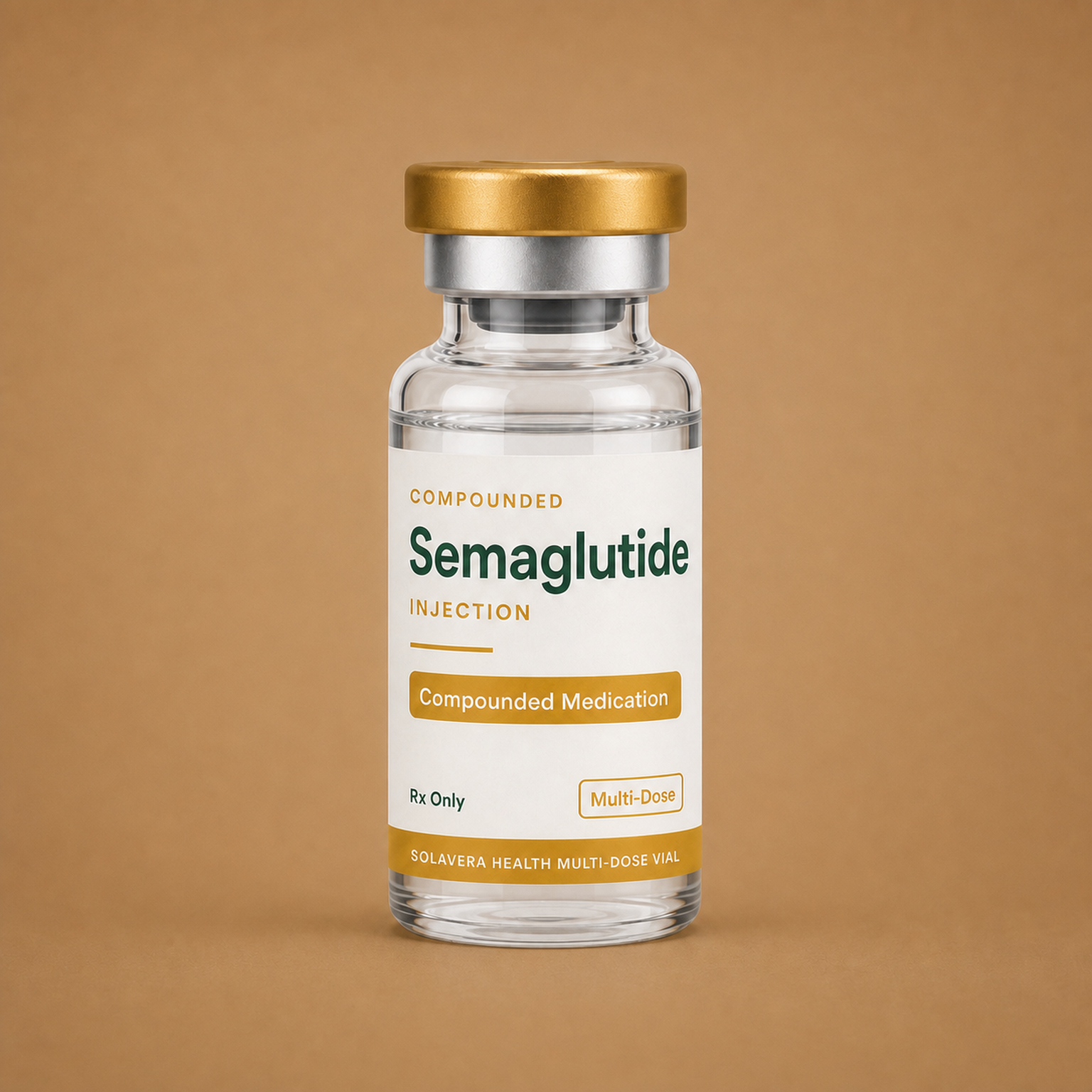 Compounded semaglutide injectable vial